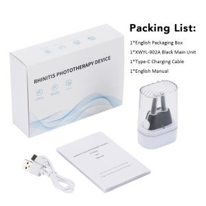 Portable Nasal Infrared Therapy Device Red Light Nasal Soothing Device Itchy Nose Relief Device Smart Rhinitis Phototherapy Device for Improving Nasal Obstruction