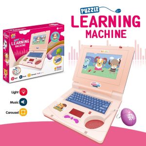 COD Led Musik Mainan Anak Edukasi Laptop Mini Computer Alat Belajar Untuk Anak-anak Mesin Pembelajaran Pendidikan Awal Laptop