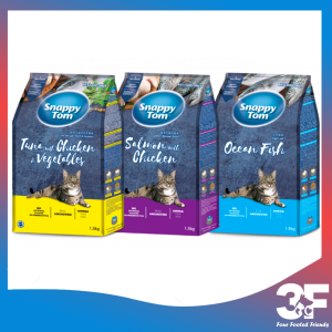 Thức Ăn Hạt Viên Cho Mèo Snappy Tom Túi Nguyên Seal 1.5kg
