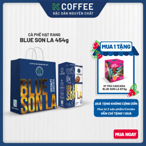 Cà phê hạt rang nguyên chất Arabica K COFFEE PHÚC SINH Blue Sơn La 454g chua thanh hậu ngọt