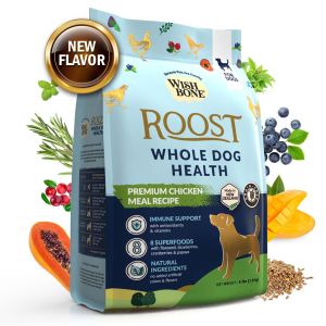 Wishbone Roost Dog New Zealand Chicken Gluten Free Grain Free Dry Dog Food for Overall Pet Health