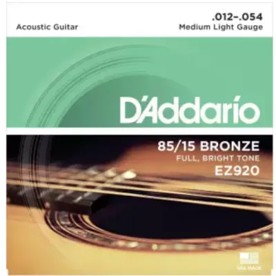 Monstermarketing D’Addario Great Acoustic Bronze Guitar Strings – Made in USA Music Accessories (EZ890/EZ900/EZ910/EZ920)
