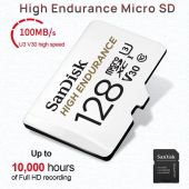 SanDisk High Endurance Micro SD Card 128GB 256GB 512GB Memory Card Up to 100MB/s Flash Card TF Card for Monitoring Dashcam