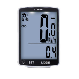 LIXADA SIUKE Máy tính xe đạp không dây Màn hình LCD đa chức năng Đồng hồ tốc độ Chống nước IPX6 Dừng nhiệt độ có thể đo được