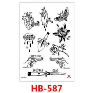Grosir Termurah Tato Temporer - Tatto Temporer Tahan hingga 2 Minggu  Tato Temporary Patung Yunani Srigala Dream Catcher Stiker Kecil Senjata Bunga Ular Wanita KODE HB 587