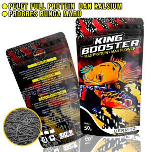 BERRITZ King Booster Pakan Ikan Kandungan Protein dan Kalsium Tinggi