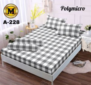 GRATIS ONGKIIR Sprei aesthetic korea kotak emily abu ukuran 180x200 160X200 120X200