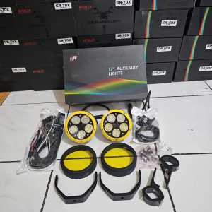 Gold Runway light spot lampu fog lamp Yellow Frame GR 50x 50watt fullset + cnc brecket