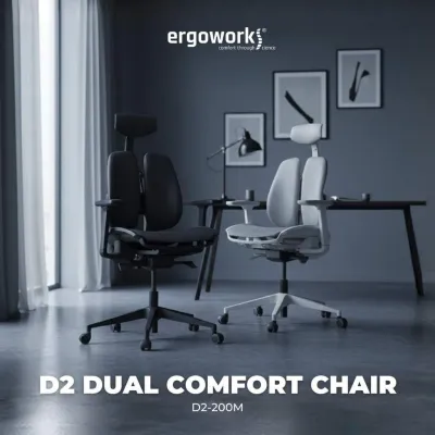DUOREST D2 Dual Comfort Chair D2-200M Ergonomic Mesh Chair - Breathable Office Chair