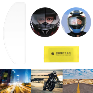 Universal Waterproof Motorbike Helmet Visor Film Coating Antirain Antifog Insert Lens Sticker Shield Safety Driving