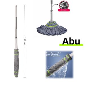 Mop Putar Anti Lelah  Cuci Tanpa Sentuh Tangan Debu Hilang Seketika Lantai Mop Dapur Alat Kain Lap Pel