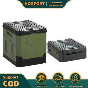 【HOSPORT】 Movable Toilet Portable Multifunction Bedpan Strong Bearing Capacity Reusable Trash Can for Tour Emergency Self-driving Travel