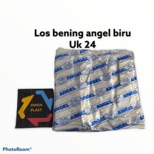 KANTONG PLASTIK/KANTONG KRESEK/KANTONG JINJING/KANTONG BENING/LOS BENING/KANTONG PLASTIK KECIL SAMPAH MEREK ANGEL BIRU UKURAN 15 DAN 24 TERMURAH
