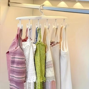 (In Stock)12 Hooks Womens Multifunctional Bra Hanger with Sturdy Belt Case for Beanie Scarfs Storage Organizer Durable Tie Belt Closet Penyangkut/cangkuk pakaian