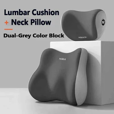 【现货秒发】Car Neck Pillow Breathable Car Headrest Memory Foam Car Seat Pillow Universal Car Lumbar Pillow Bantal Kereta 汽車枕頭 汽车枕头 car cushion Car Waist Pillow Car Neck Protector Headrest Cushions