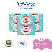 UniLove Baby Wipes Summer Edition100s Pack of 6 (Boy)