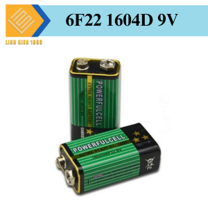 Pin 9V Carbon 6F22 powerful cell màu xanh lá