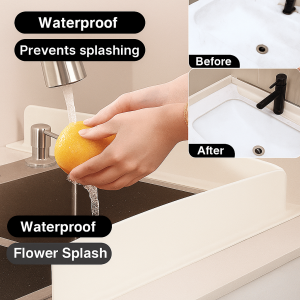Integrated Suction Cup Sink Water Retaining Plate High-quality Silicone Material Dirt-resistant Proof Extended Sink Stopper