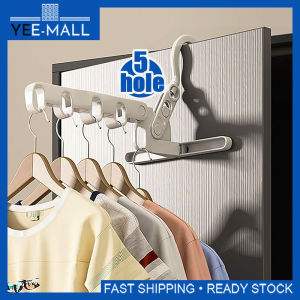 Foldable Clothes Hanger 5 Holes Folding Drying Rack Heavy-Duty Drying Rack 360 Degree Hook Portable Travel Hanger  Hanging Clothes Rack