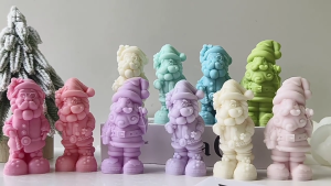 Flexible Silicone Mold Handmade Scented Mould Santa Claus Shaped Mold Home Decorations