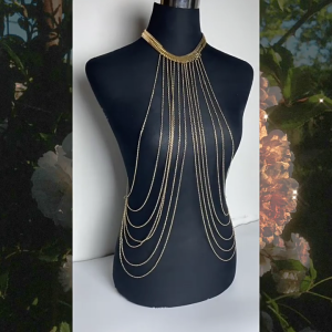 Bikini gợi cảm ngực chuỗi cho phụ nữ tua vai Chuỗi vòng cổ chuỗi dây đeo trên người hộp đêm cơ thể bãi biển chuỗi dây đeo trên người