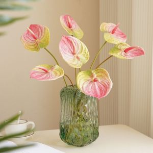 DISKAS Home Garden DIY Bridal Elegant Anthurium Artificial Calla Lilies Fake Flowers Fake Plants