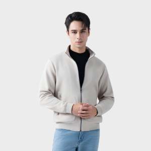 Áo Khoác Nam Aristino Cổ Stand Bo Tròn Tối Giản Dáng Regular Fit Chống Gió - AJK001EDP01