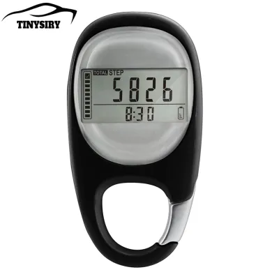 Step Counter with Calorie Tracker Lcd Display Pedometer 3d Step Counter Pedometer with Carabiner Clip – Accurate Walking Step Tracker for Men Women Kids Seniors – Lightweight for Daily