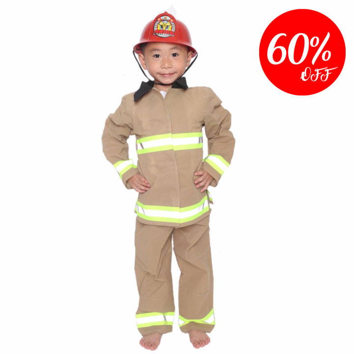 Firefighter Costume for Kids 3-4 Years Old | Lazada PH