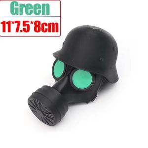 Trailer Coupler Cover Steel Helmet Gas Mask Shape 3D Printed Trailer Hitch Ball Cover Prevent Towing Receiver Tube From Rusting