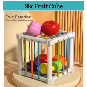 **Malaysia Seller** Baby Newborn Activity Cube Kids Toys Montessori Sensory Toys for Baby Shape Sorter Cube Mainan Edukasi