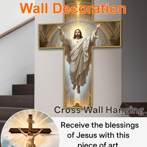 【Good News Is Coming】Acrylic Wall Decoration Cross Wall Art Decoration Wall Hanging Christians Hanging Sign Home Decoration