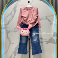 SETELAN CUTBRAY ANAK PEREMPUAN / KAOS KNIT SERUT ANAK  / CELANA CUTBRAY JEANS ANAK USIA 1-12 TAHUN. 
