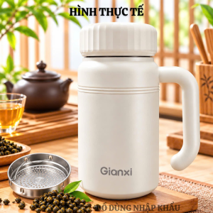 Ca hãm trà giữ nhiệt Gianxi INOX 316 dung tích 1000ml có lọc trà giữ nhiệt 24h