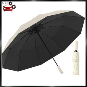 [Ueb Wholesale Mall] Fully Automatic Reverse Folding Umbrella 16 Bones Compact Foldable Umbrella Protection Umbrella for Men Women Teenage