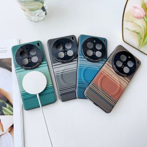 For VIVO X200 Ultra Case Hard Carbon fiber Magnetic wireless charging Protective Back Cover For VIVO X200 Pro Phone Shell
