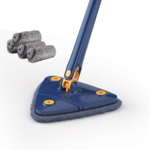 [Easy to clean/hands-free] Multifunctional automatic water-squeezing triangular mop/bamboo fiber self-twisting rotating mop/hands-free multifunctional automatic water-squeezing triangular mop/wet and dry mop