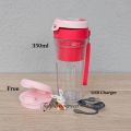 Tupperware UrbanMax New Portable Blender 350ml On the go Rechargeable. 