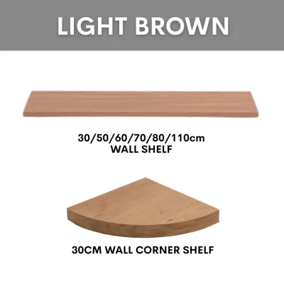 30cm 50cm 60cm 70cm 80cm 110cm Corner DIY Floating Wall Shelf Rack Floating Gantung Rak Dinding Rak Buku Gantung Dinding