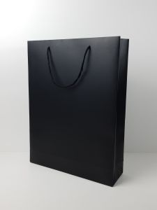 Paperbag Black Doff Uk 30x9x40cm