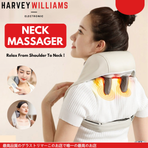 Electric Neck Massager 8D Kneading Hot Compress Full Body Shoulder Neck Massager For Home Office Pain Relief 肩颈按摩器