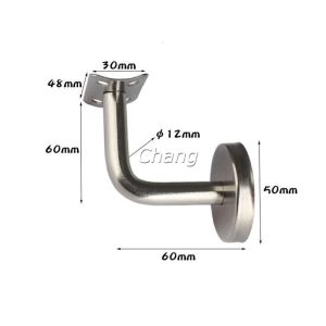 1 ชิ้น ขาราวบันได สแตนเลส เกรด 304 ขาราวบันได เส้นโค้ง/แบน ทนทาน Stair handle bracket