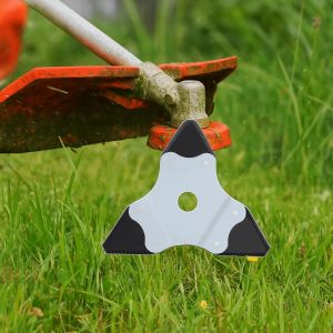 SUNDRIFT Dual-use Lawn Mower Blades Triangular Shape Manganese Steel Quenched Triangular Blades Replacement Blades Serrated Edge Serrated Blades Lawn Mowing
