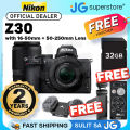 Nikon Z Series Z30 Mirrorless Vlogging Camera with 20.9 Megapixel DX APS-C Format Sensor, 4K 30fps Video Recording and Streaming, and Eye and Face Detection Hybrid Autofocus - Kits Available | JG Superstore. 