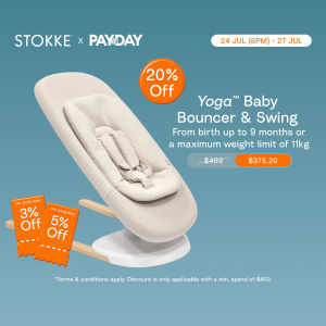 [July Payday Exclusive PWP] Stokke Yoga baby Bouncer & Swing