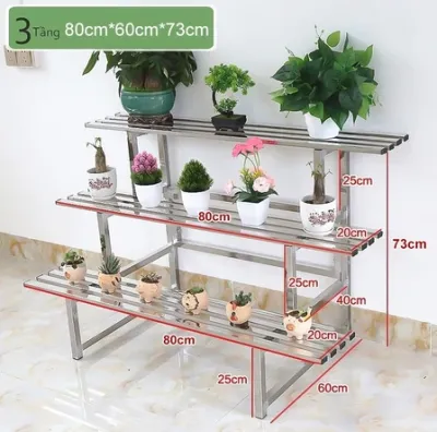 Giá đỡ hoa nhiều tầng dạng bậc thang giá trưng bày cây cảnh giá đỡ cây cảnh bằng sắt