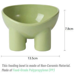 Elevated Pet Bowl for Cats and Dogs with Four Leg Support Non Slip Design Raised Feeding Bowl Feeder