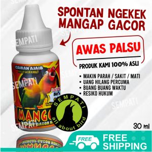 SEMPATI Mangcor Mangap Gacor Vitamin Konslet Pakan Konslet Pakan Burung Lovebird Vitamin Burung Love Bird Vitamin Burung Pakan Konslet Vitamin Konslet Pakan Burung Love Bird Pakan Burung Milet Doping Burung Kenari Cod VMNCOR