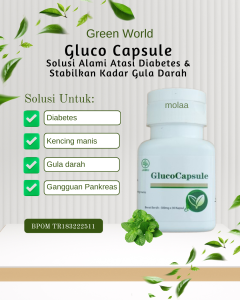 Green World Gluco Capsule | Obat Herbal Gula Darah Tinggi