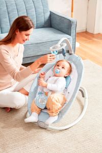 Akeeva FOLDABLE Reclinable Newborn to Toddler Rocker Extra Big Size with music and vibrate (FUTTON)